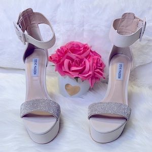 Steve Madden Sultry W/Rhinestones Strap Heels
